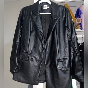 NWOT leather blazer
